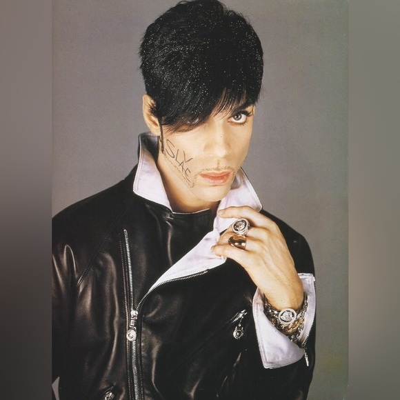 Rare Vintage 90s Gianni Versace Motorcycle Leather Jacket Seen Worn by Prince - Picture 12 of 12